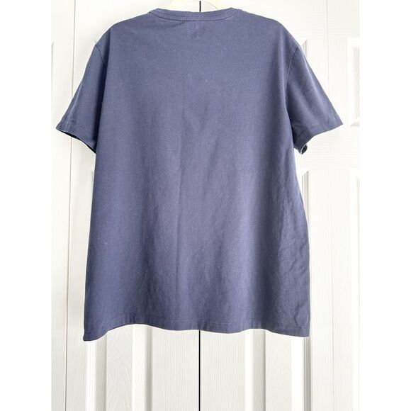 Polo Ralph Lauren T-Shirt Mens Size L Navy Short Sleeve V-Neck - Picture 2 of 5